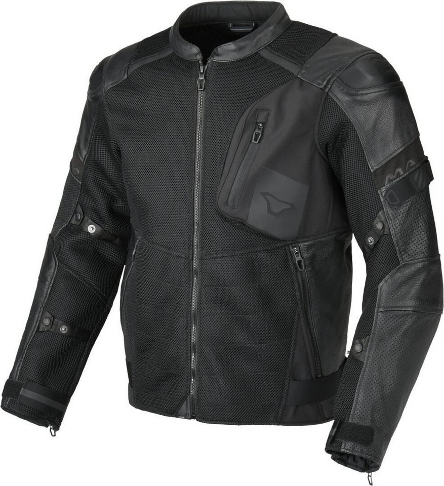 Macna Motorradjacke Olsan Solid perforierte Motorrad Leder- / Textiljacke perforiert Bild 2