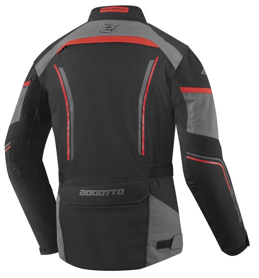 Bogotto Motorradjacke Shado Laminierte 2in1 wasserdichte Motorrad Textiljacke 2-Lagen-Laminat,Ellenbogenprotektoren enthalten,herausnehmbares I Bild 5
