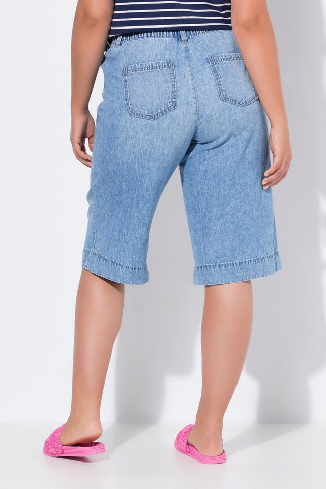 Laurasøn Funktionshose Leinenmix-Bermuda weites Bein Elastikbund Bild 4