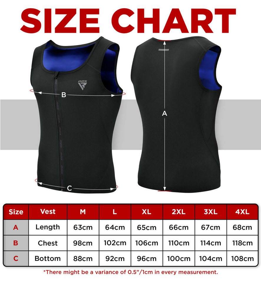 RDX Kompressionsshirt RDX Herren Sauna Weste Wärme Trapping Schweiß Taille Trainer (Single, 1er-Pack) Fitness, Training Bild 2