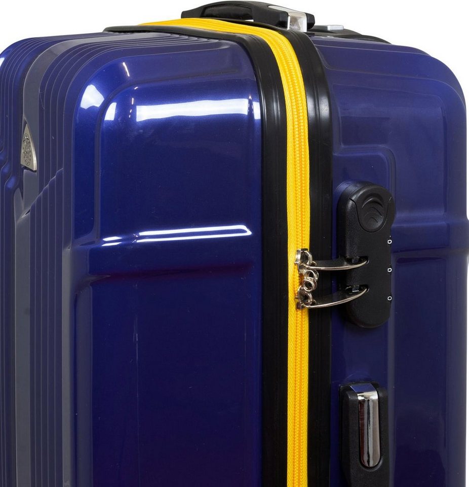 Warenhandel König Trolley Haimar, 4 Rollen, aufrecht rollbar, Hartschale, mit farbig abgesetztem Reißverschluss Bild 3