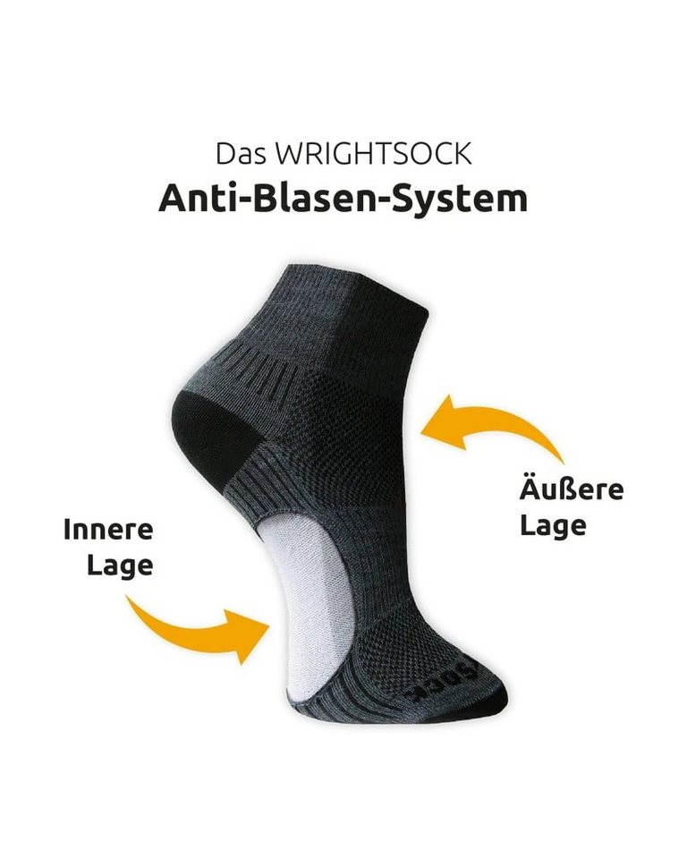 Wrightsock Wandersocken Crew Merino Escape (extra Frottee-Polsterung, mitteldick) Bild 3