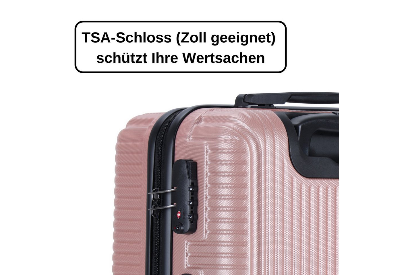 Blade Hartschalen-Trolley Erweiterbares Handgepäck - Leichter Rollkoffer aus ABS+PC