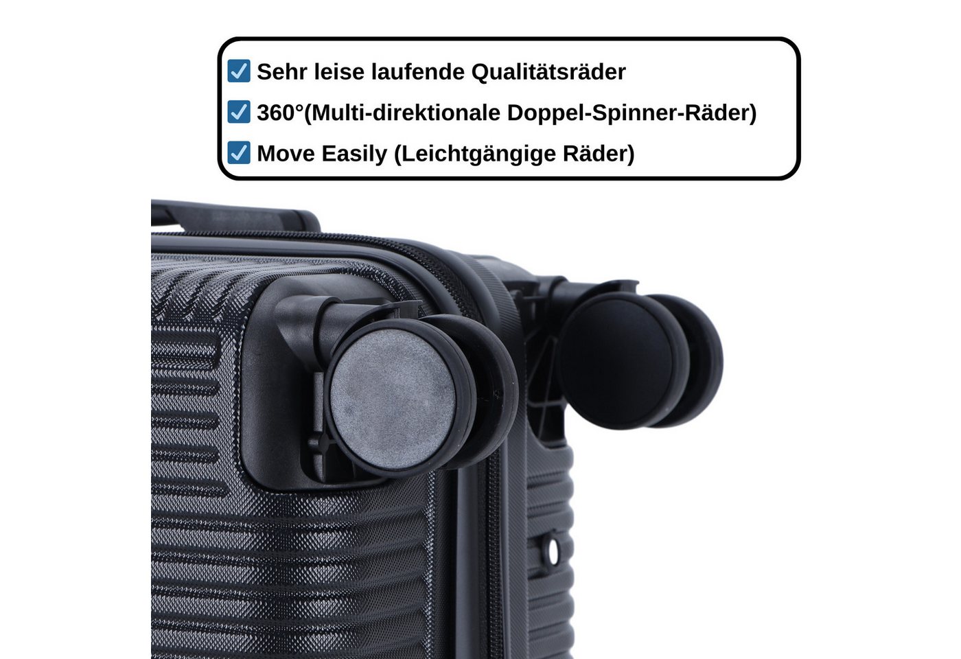 Blade Hartschalen-Trolley Erweiterbares Handgepäck - Leichter Rollkoffer aus ABS+PC Bild 4