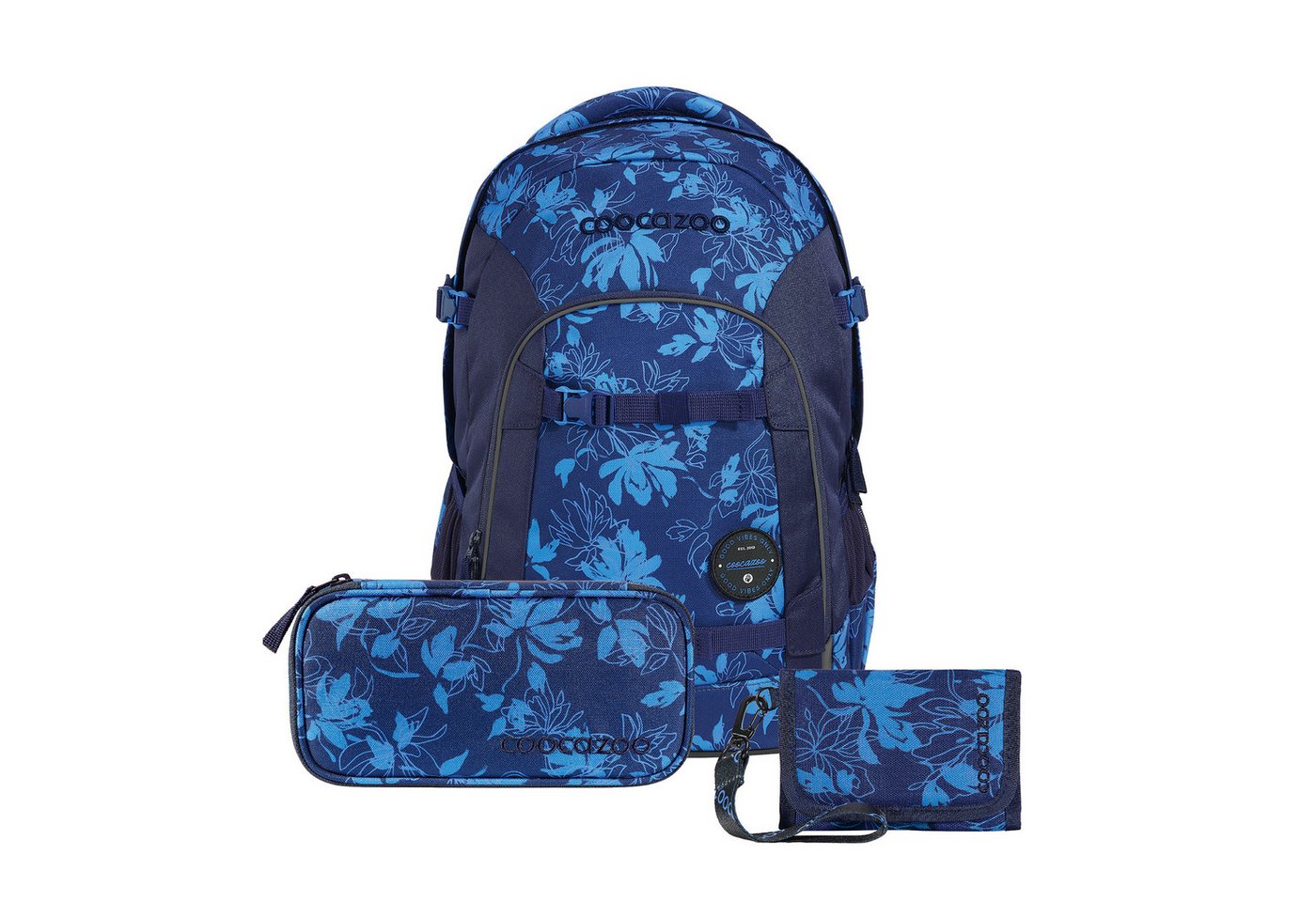 coocazoo Schulranzen Schulrucksack-Set JOKER Tropical Night Geldbörse (3-tlg) Bild 4