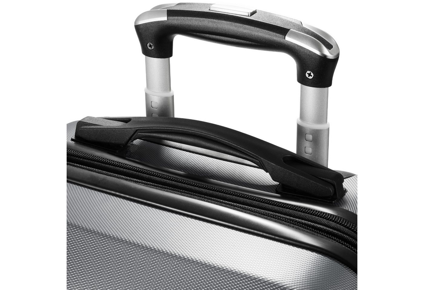 BRUBAKER Kofferset 3tlg. Hartschalen Kofferset New York - Erweiterbare Hartschalenkoffer, 4 Rollen, (Kofferset, 3 tlg., Koffer Set inkl. Handgepäck), Reisekoffer mit Zahlenschloss, 4 Rollen und Teleskopgriff Bild 5