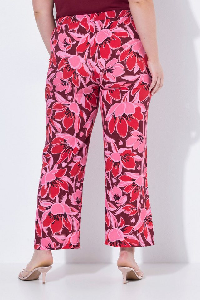 MIAMODA Funktionshose Hose gerades weites Bein Blumenmuster Bild 2