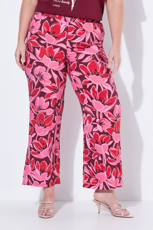 MIAMODA Funktionshose Hose gerades weites Bein Blumenmuster Bild 3
