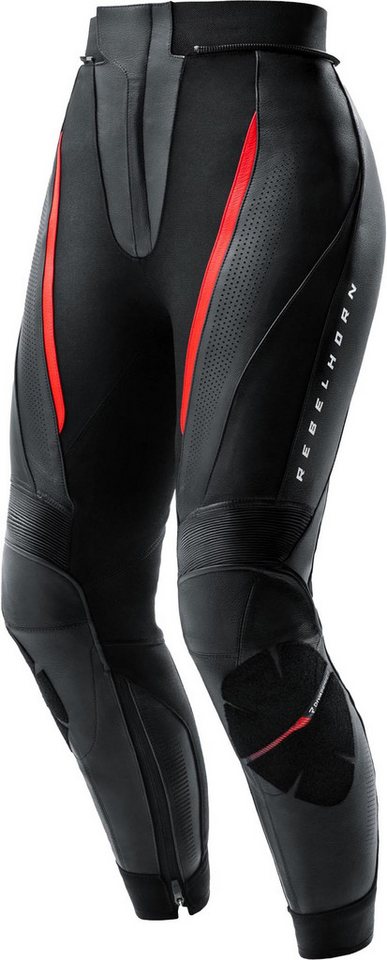 Rebelhorn Motorradhose Diva Damen Motorrad Lederhose Verbindungsreißverschluss,Hüftprotektoren enthalten,Knieprotektor Bild 3