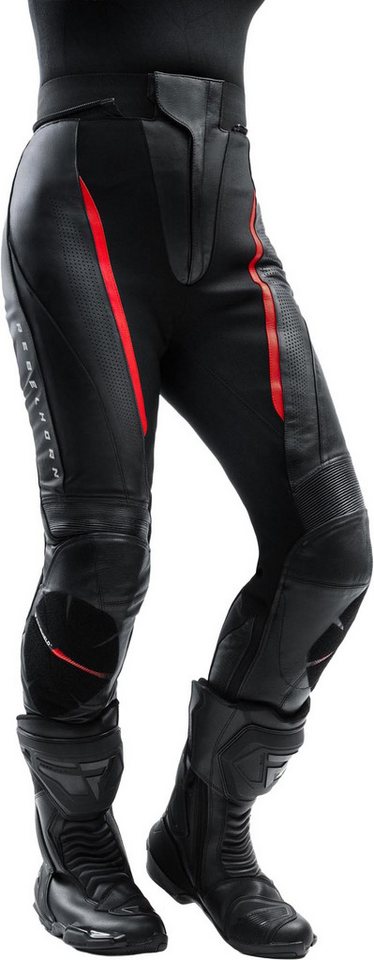 Rebelhorn Motorradhose Diva Damen Motorrad Lederhose Verbindungsreißverschluss,Hüftprotektoren enthalten,Knieprotektor Bild 5