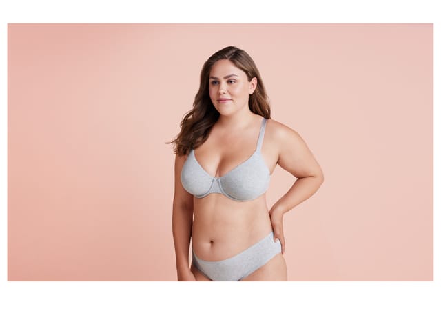 ESMARA® Damen Bügel BH gemouldet, 2 Stück (hellgrau/weiß, 90D)