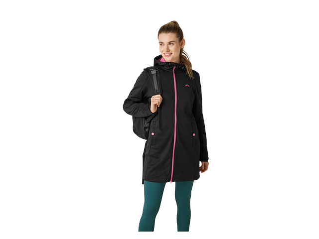 CRIVIT Damen Softshellmantel (schwarz, S(36/38))