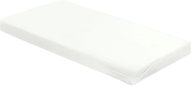 BIERBAUM Jersey Spannbetttuch 1002 (10 weiss, 150 x 200 cm)