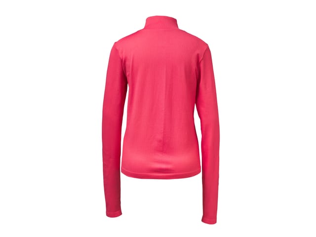 CRIVIT Damen Funktionsjacke seamless Rippe (Koralle, L (44/46))