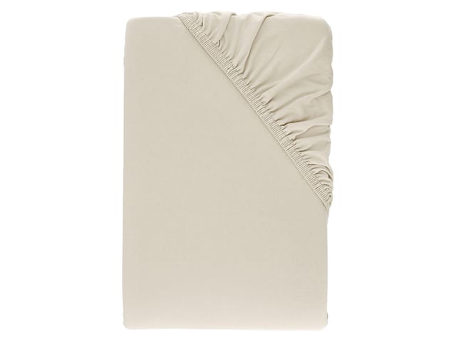 LIVARNO® Bi-Elastic-Boxspring-Spannbettlaken, 140-160 x 200 cm, Steghöhe bis 10 cm (Beige)
