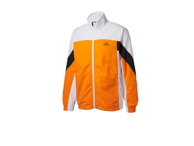 CRIVIT Herren Funktionsjacke (weiß/orange, M(48/50))