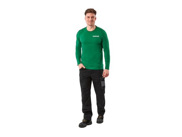PARKSIDE® Herren Langarmshirt »Fan Edition« (grün, S (44/46))