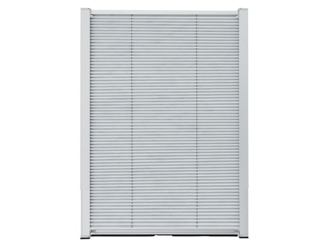 LIVARNO HOME Thermo Plissee Teleskop für Velux-Dachfenster 49,3 x 94-116 cm (weiß)