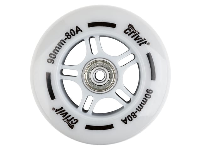 CRIVIT Inliner Rollen mit Kugellager 8er Set / LED Rollen 4er Set (90mm)