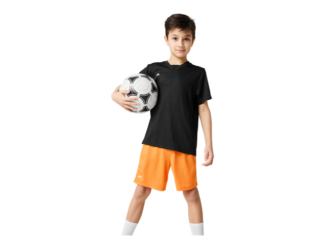 CRIVIT Kinder Trikot, feuchtigkeitsableitend (schwarz, 134/140)