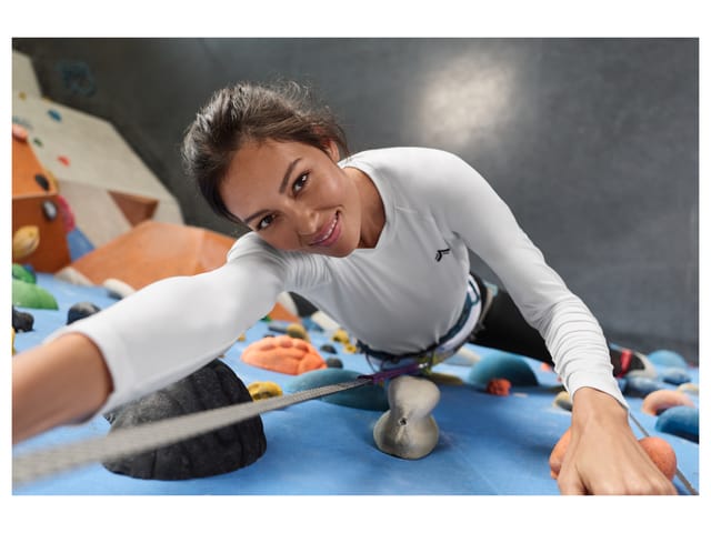 CRIVIT Damen Funktionsshirt langarm (Weiß, L(44/46))