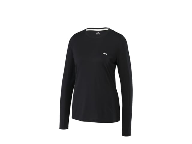 CRIVIT Damen Funktionsshirt langarm Outdoor (Schwarz, L(44/46))