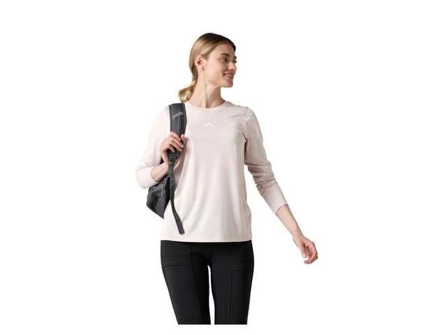 CRIVIT Damen Funktionsshirt langarm Outdoor (Grau, S(36/38))