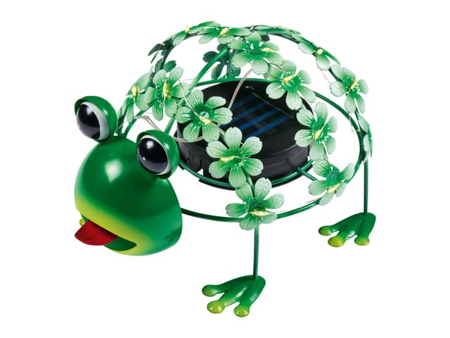 LIVARNO HOME Gartentiere Metall Solar LED (Frosch)