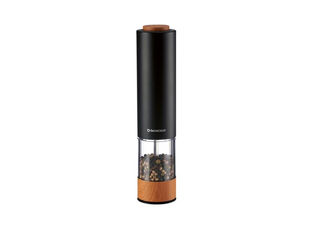 SILVERCREST® Elektrische Salz- oder Pfeffermühle (Schwarz)