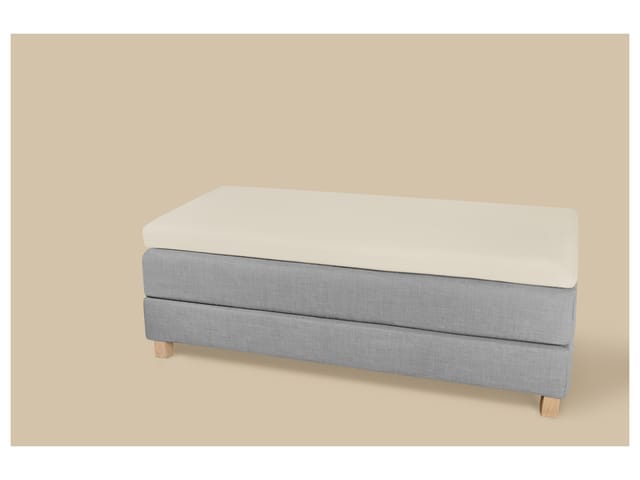 LIVARNO® Bi-Elastic-Boxspring-Spannbettlaken, 90-100 x 200 cm, Steghöhe bis 10 cm (Beige)