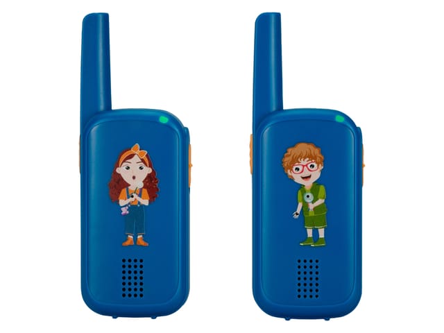 BRESSER Junior Walkie Talkie, 2er Set Kids (Blau)