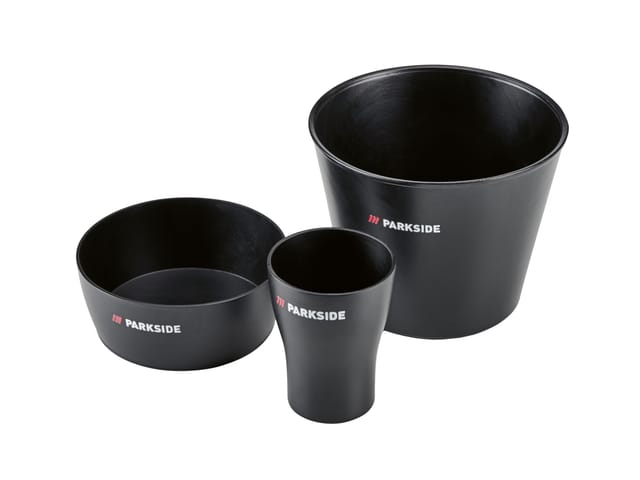 PARKSIDE® Japanspachtel-Set / Spachtel-Set / Gipsbecher-Set (Gipsbecher-Set 3-tlg)