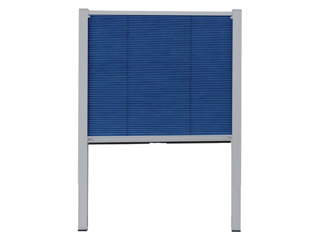LIVARNO HOME Thermo Plissee Teleskop für Velux-Dachfenster 49,3 x 94-116 cm (Blau)