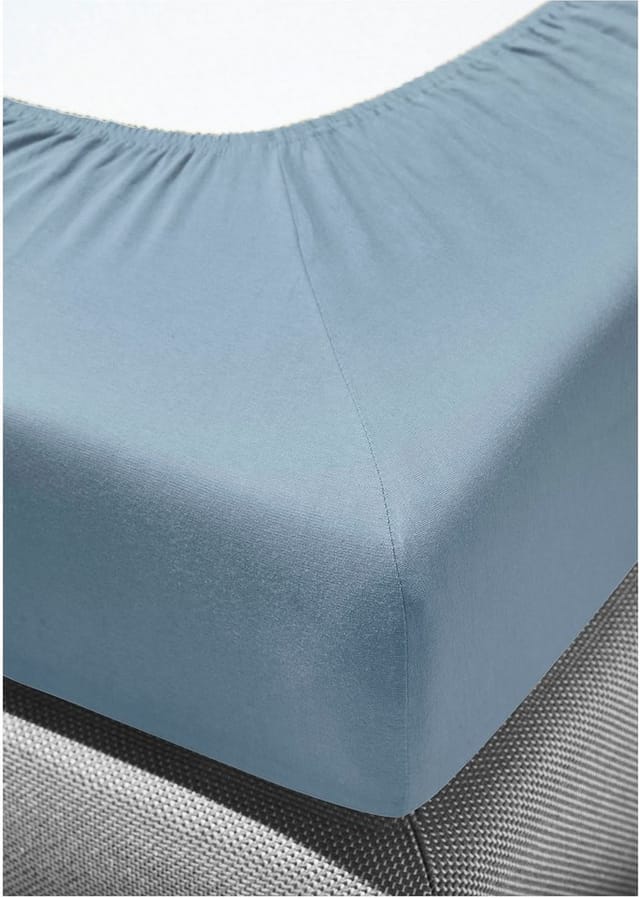 BIERBAUM Biber Spannbetttuch 1001 (21 jeans, 150 x 200 cm)