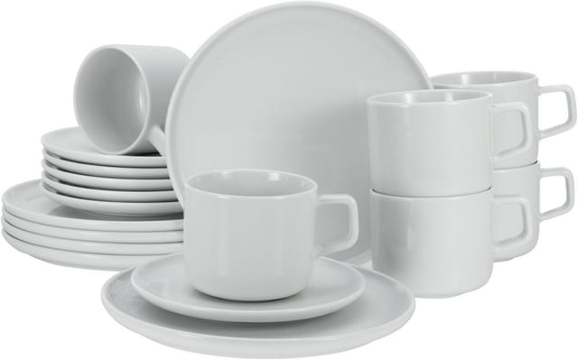 CREATABLE Geschirrset »Chef Collection« (18-teiliges Kaffeeservice, Weiß)