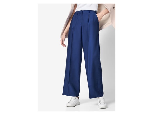 ESMARA® Damen Palazzohose (Blau, 34)