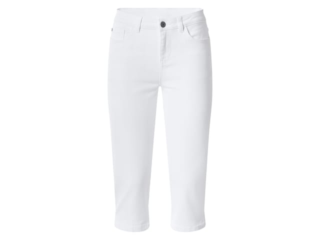 ESMARA® Damen Capri-Jeans, Skinny Fit (weiß, 40)