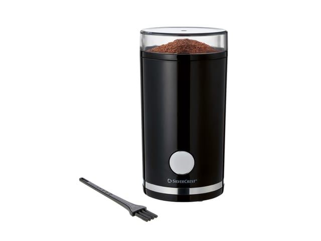 SILVERCREST® Elektrische Kaffeemühle »SKME 180 D1« (Schwarz)