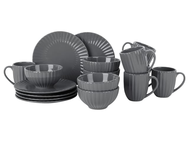 LIVARNO HOME Kombiservice 18 tlg. Set (Grau)