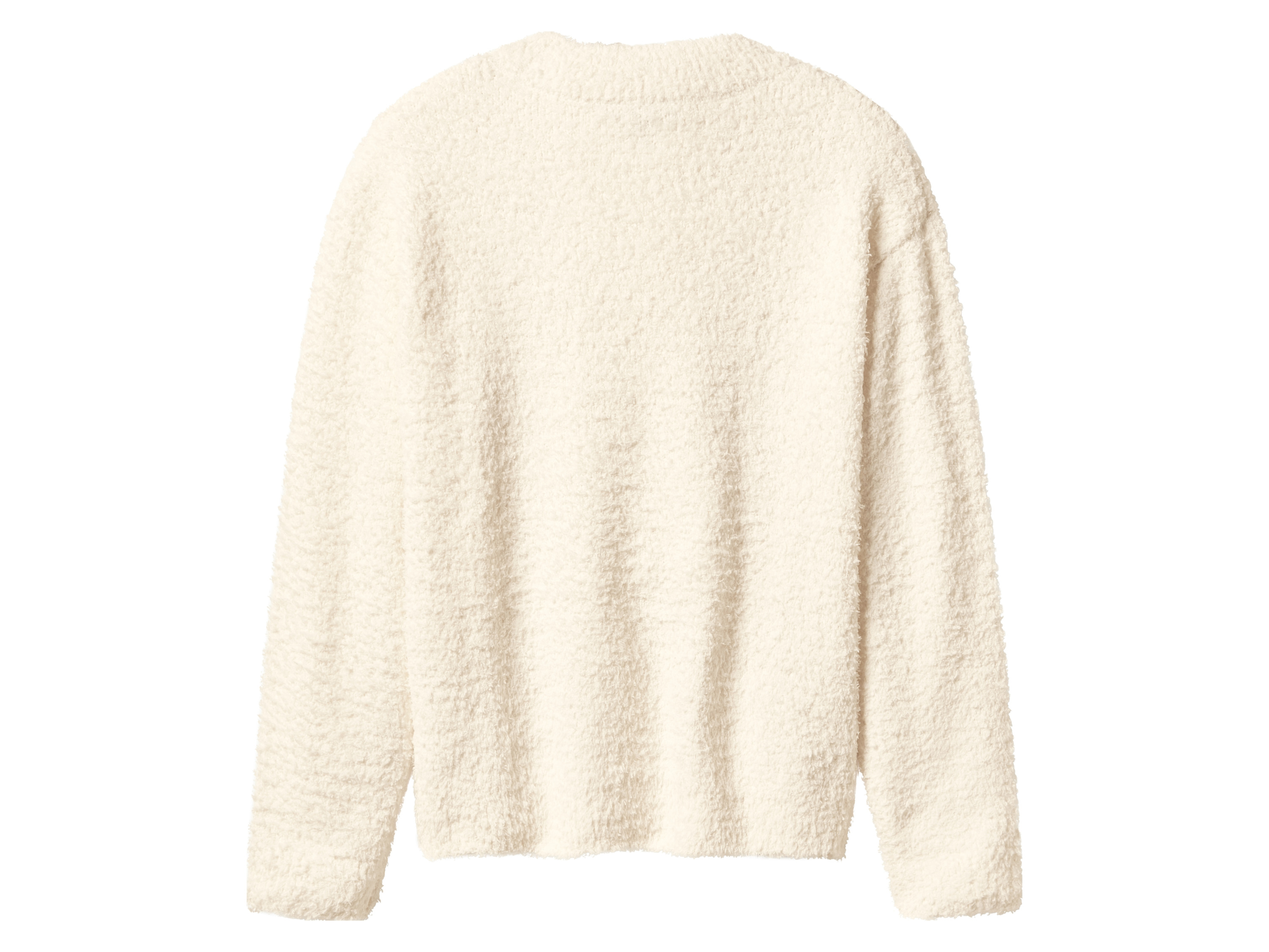 ESMARA® Damen Plüschpullover (Beige, L(44/46))