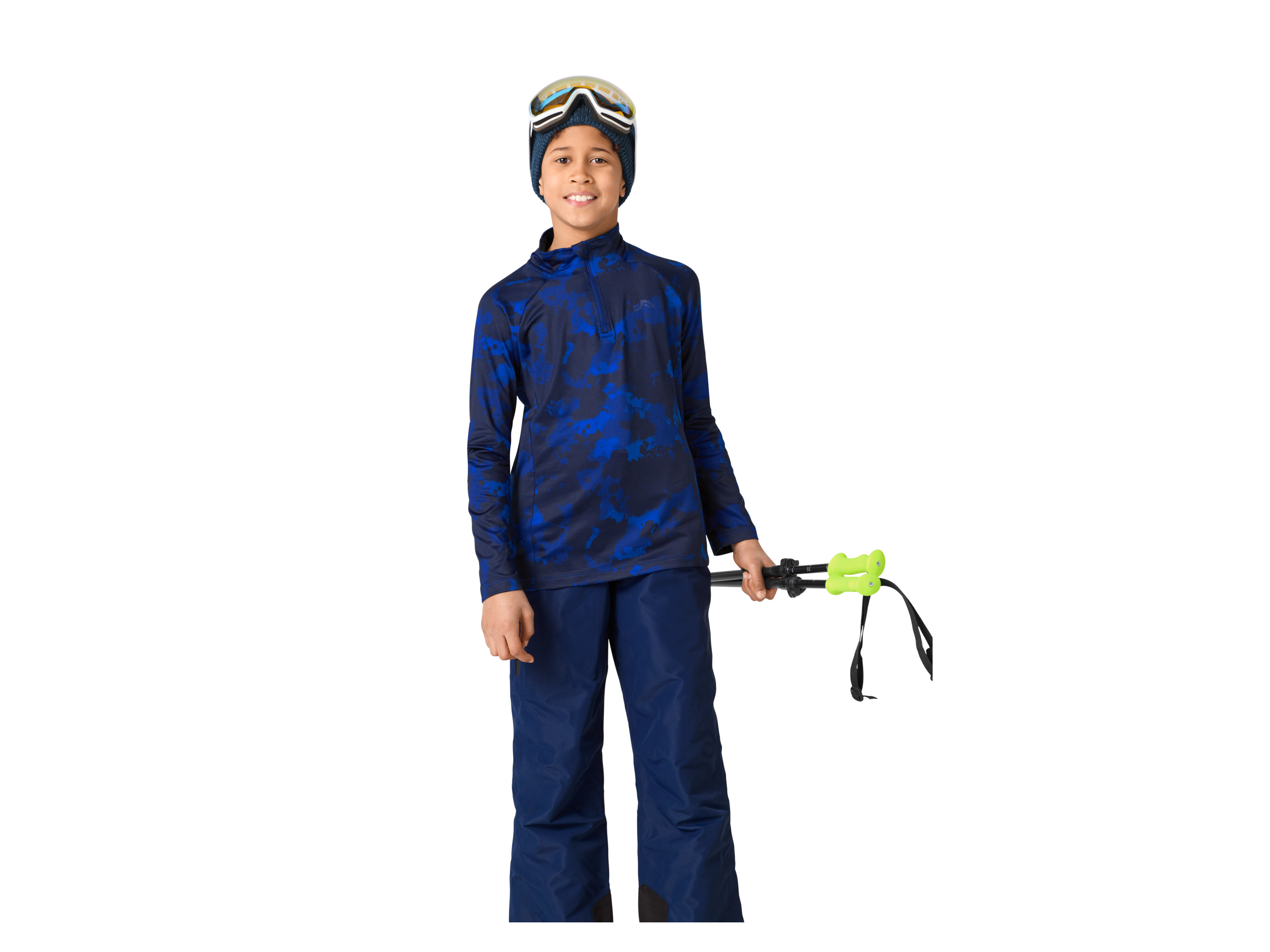 CRIVIT Kinder-Thermo-Funktionsshirt (Schwarz/blau, 134/140) Bild 3