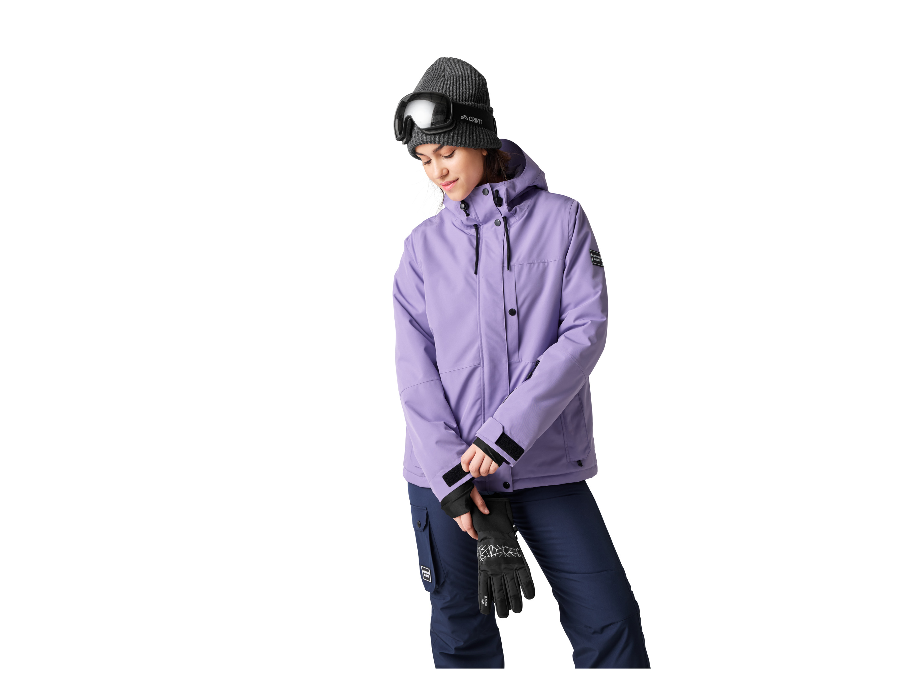 CRIVIT Damen Freeride-Jacke (Lila, L(44/46)) Bild 4