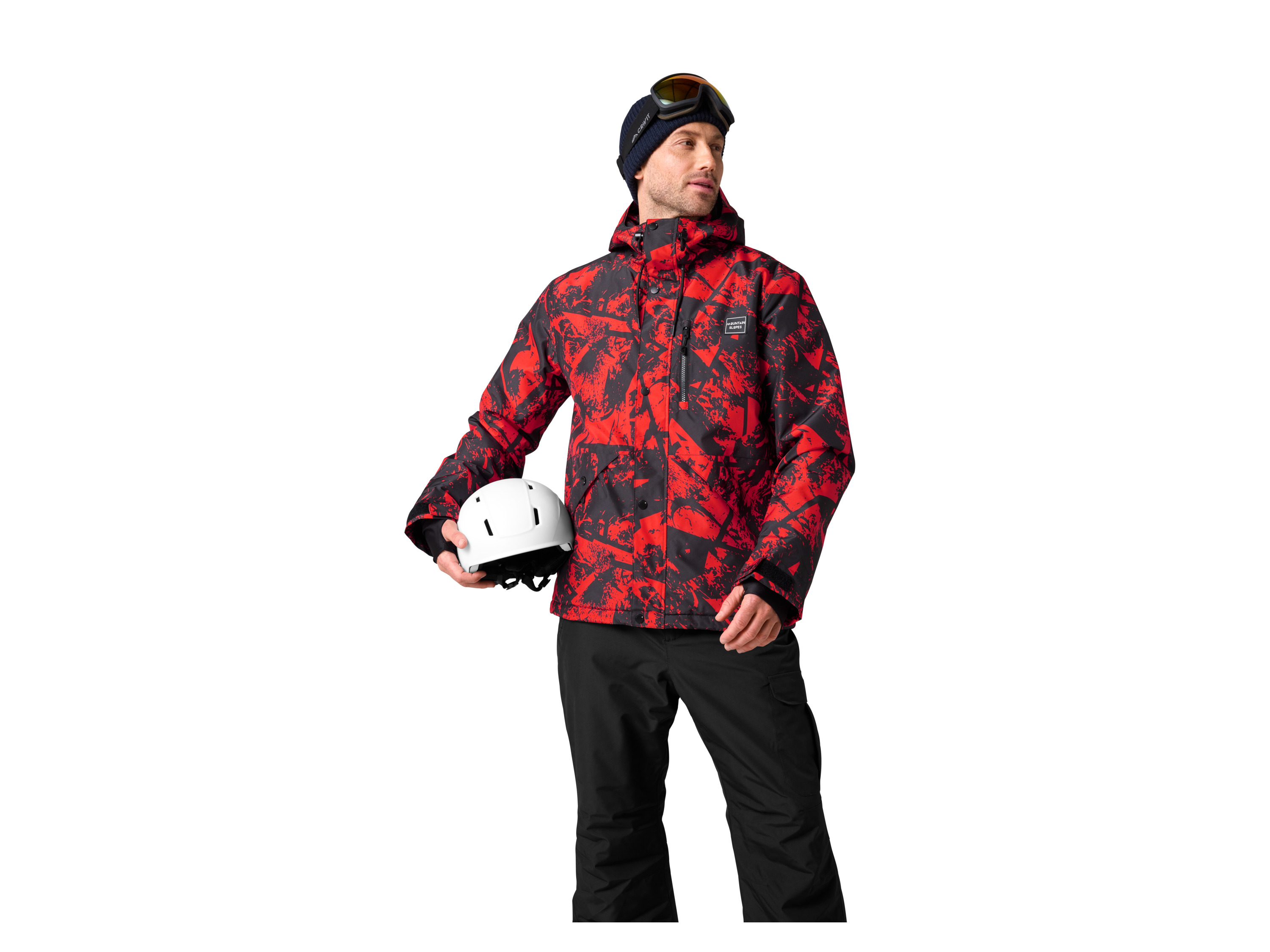 CRIVIT Herren Freeride-Jacke (Gemustert, M (48/50))