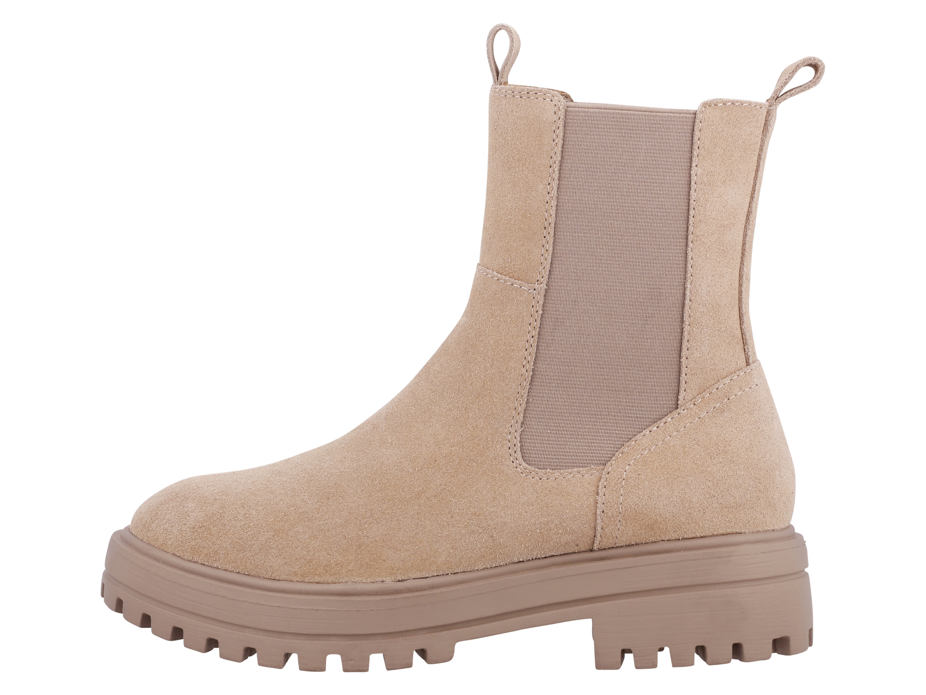 ESMARA® Damen Lederstiefeletten (Taupe, 36) Bild 3