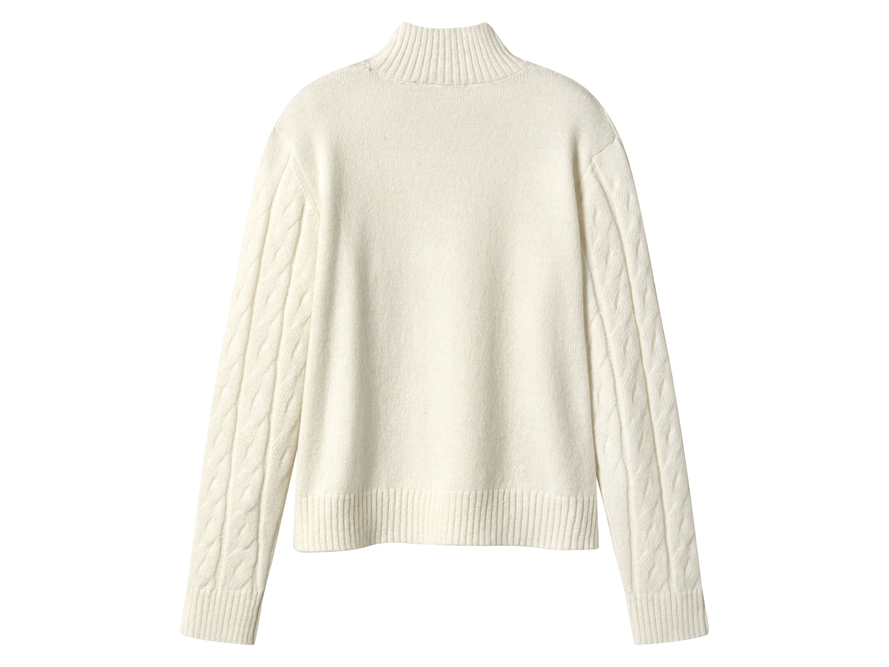 ESMARA® Damen Strickpullover (weiß, XS(32/34))
