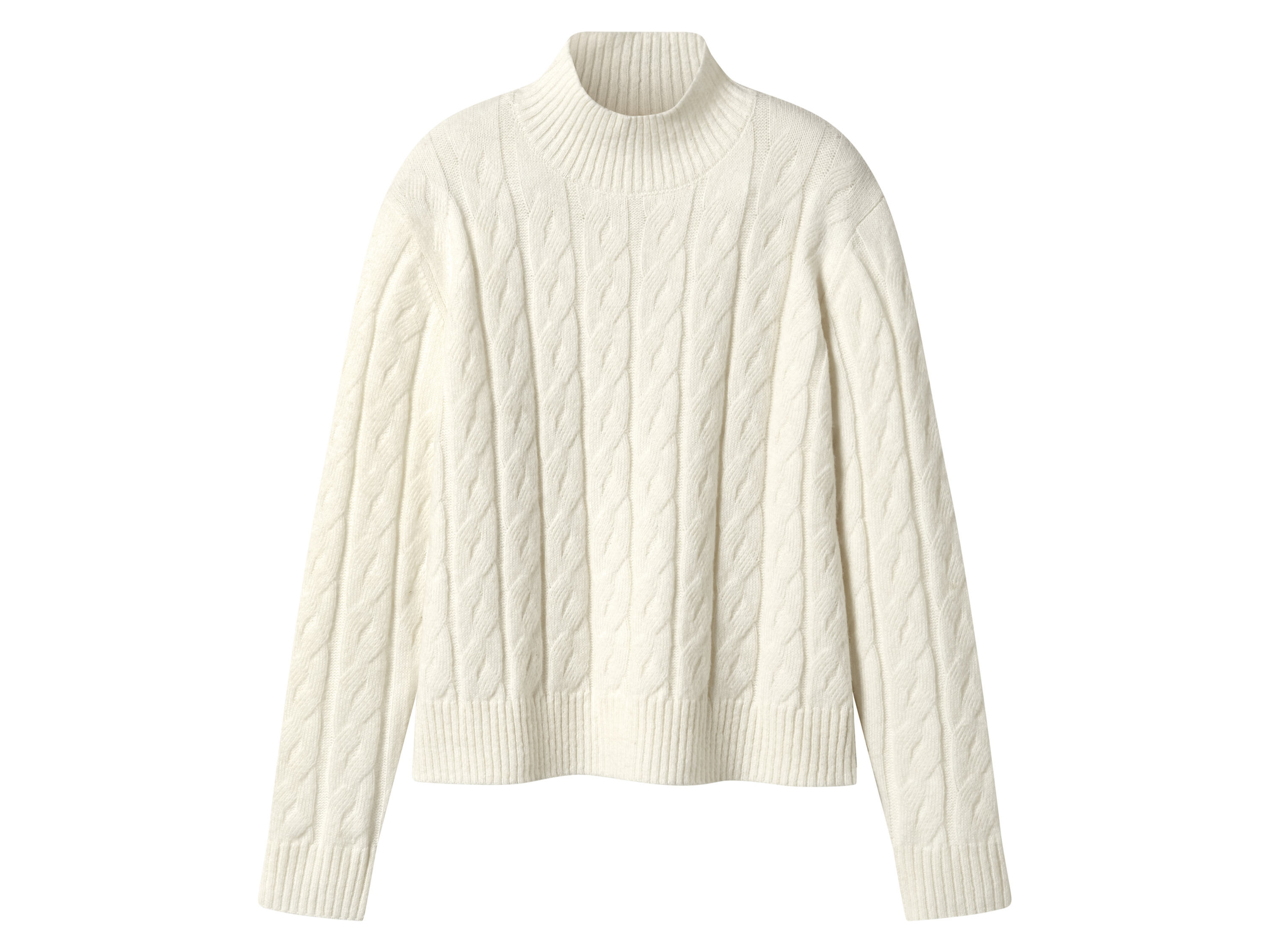 ESMARA® Damen Strickpullover (weiß, XS(32/34)) Bild 2