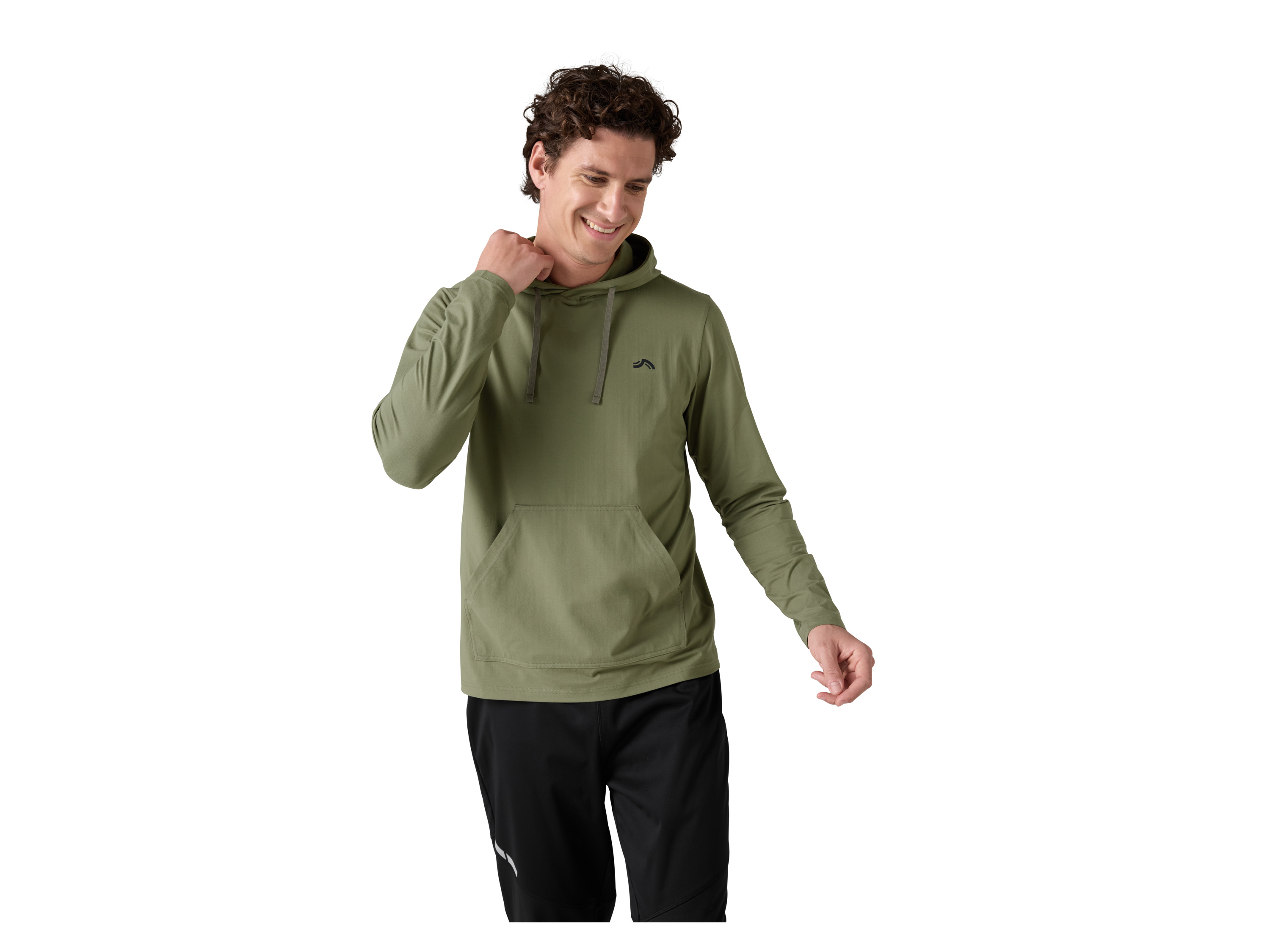 CRIVIT Herren Funktionshoodie (Olive, S (44/46))
