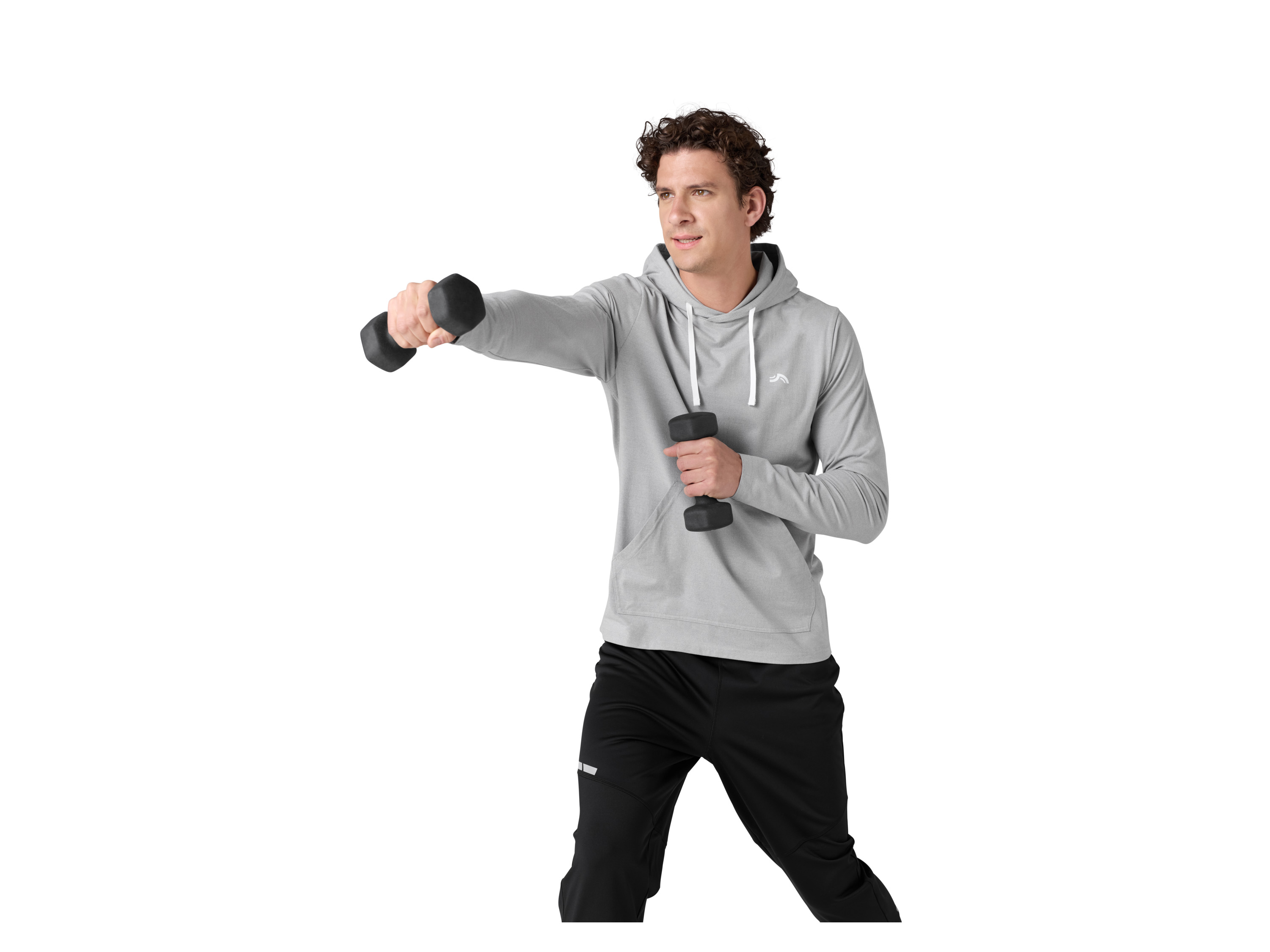 CRIVIT Herren Funktionshoodie (Grau, L (52/54)) Bild 3