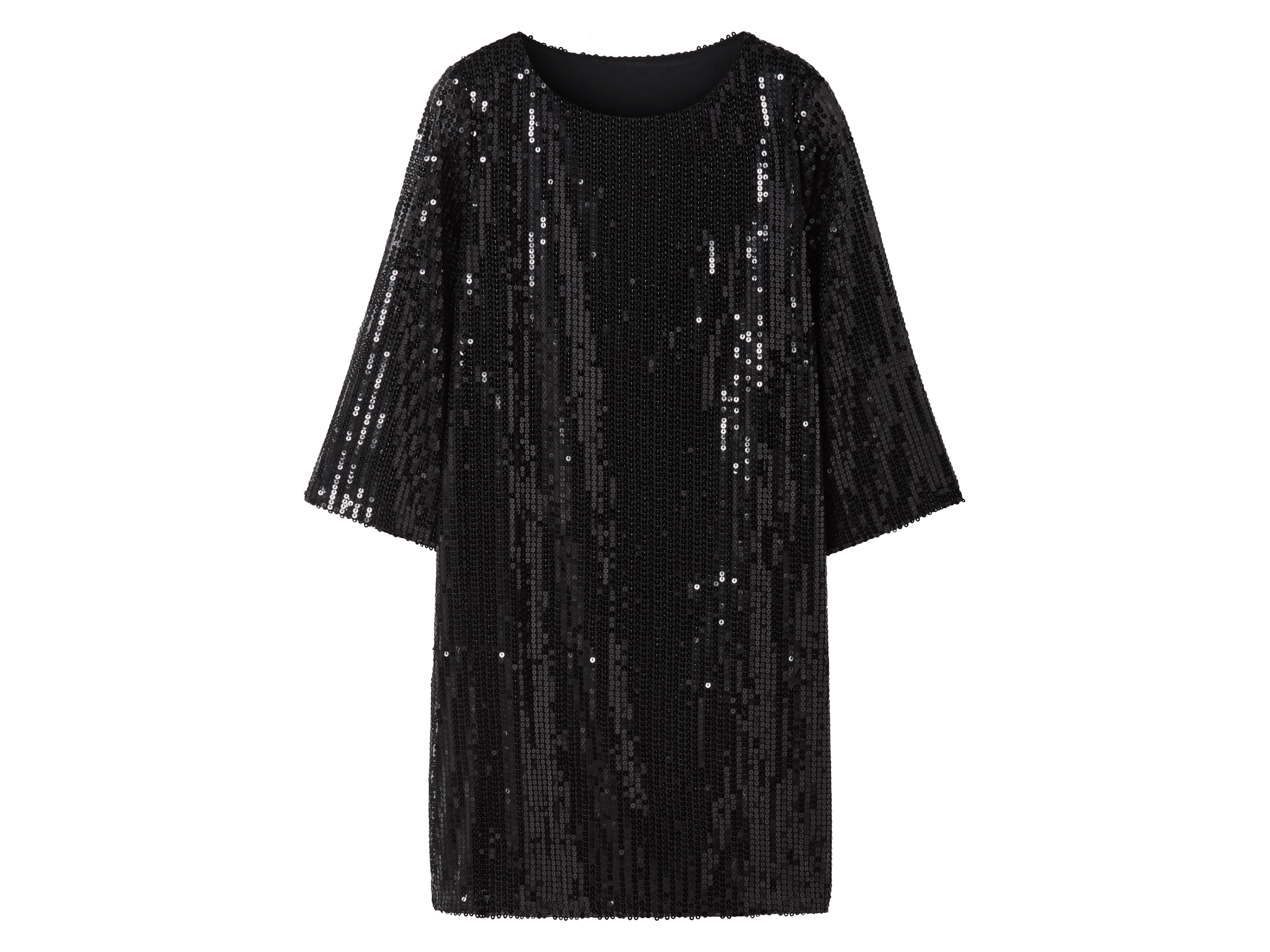 ESMARA® Damen Pailletten-Kleid (Schwarz, M (40/42)) Bild 3