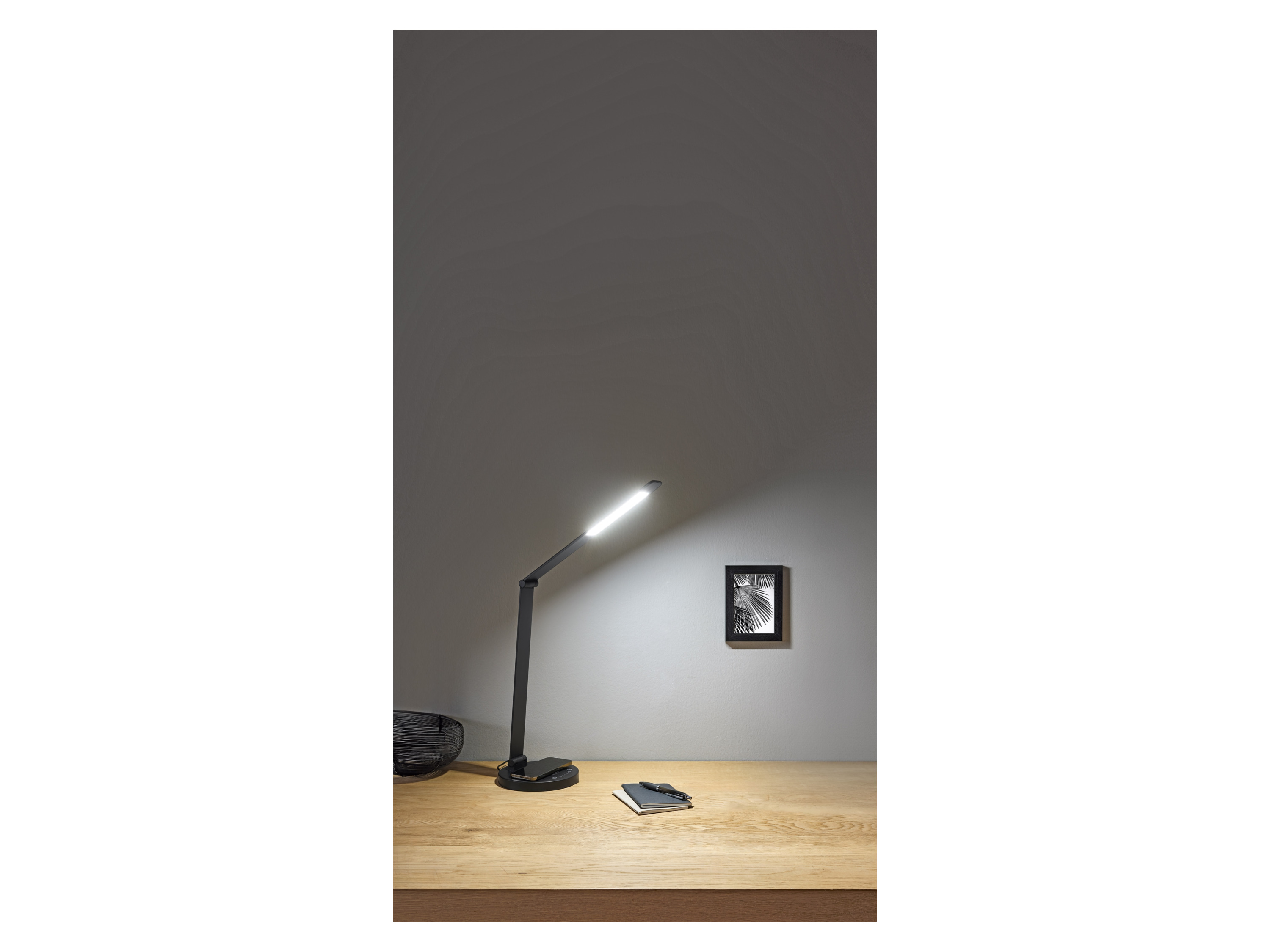 LIVARNO HOME Tischleuchte LED induktives Laden (Schwarz) Bild 2